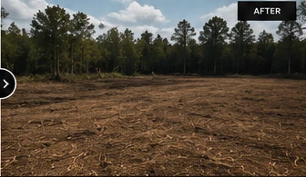 Property after land clearing